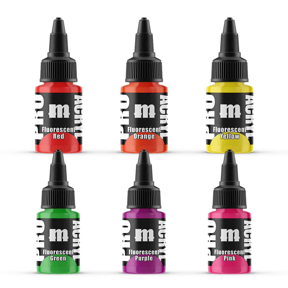 Pro Acrylic Fluorescents Paint Set