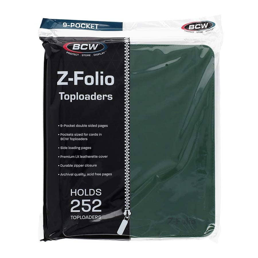 BCW Z-Folio Toploader Green